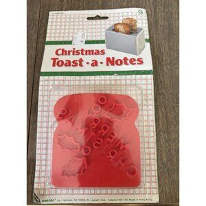 Merry Christmas Toast-A-Notes Bread Stamp Sandwich Baking Mould Christmas Messag